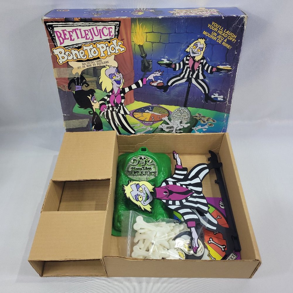 Beetlejuice Bone to Pick Game Vintage 1990 Board Game by Canada Games